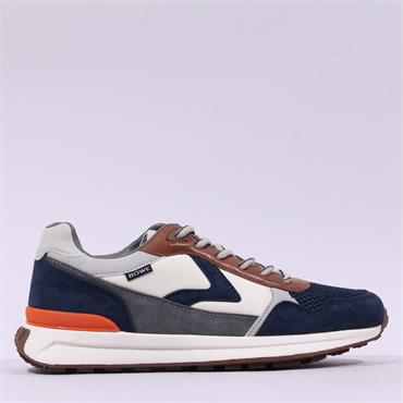 Tommy Bowe Wallis Laced Casual Trainer - Navy Combi